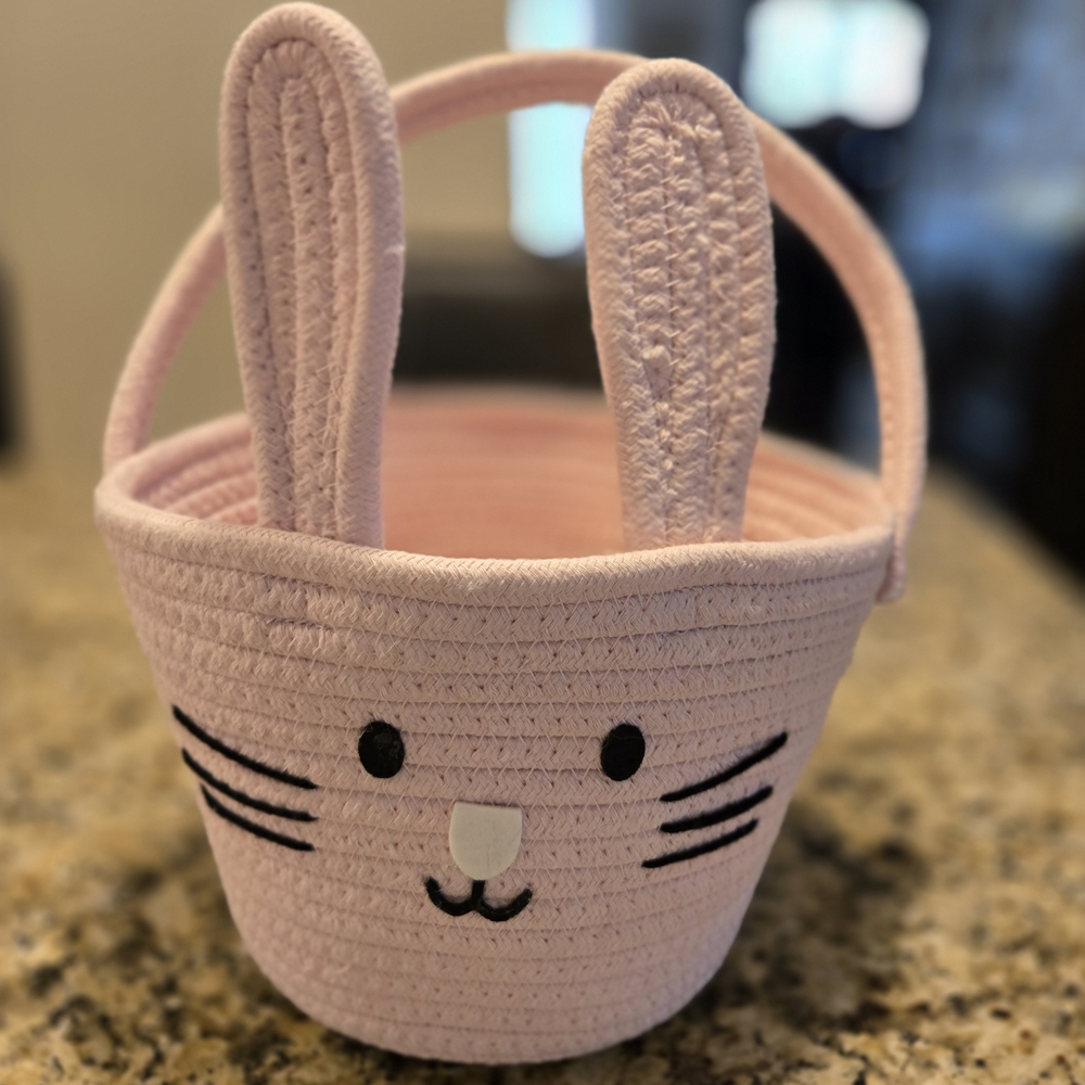 FLASH SALE | Pink Bunny Ears Kids Basket